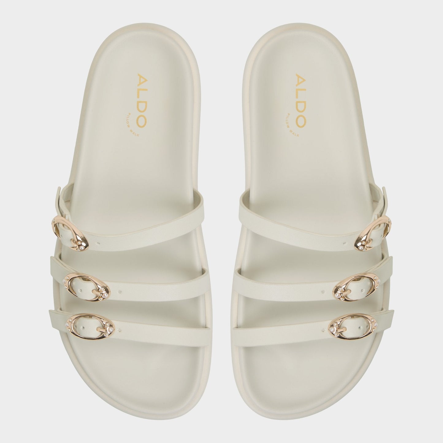 Zephyra White Women's Footbed sandals - Footbed sandal, Footbed sandal - White