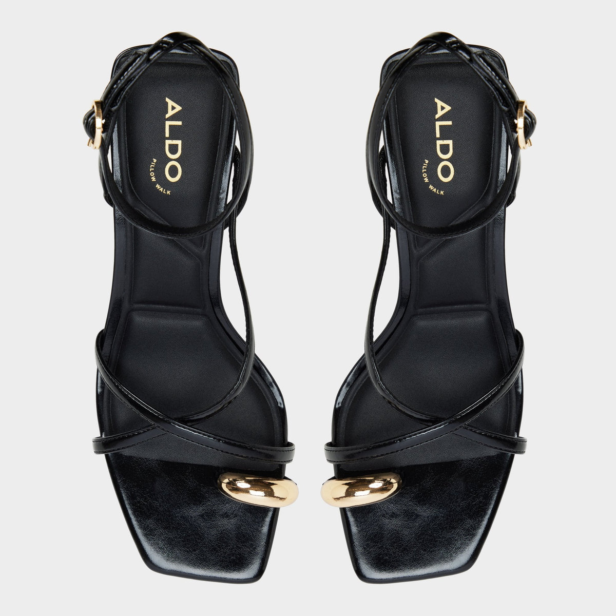 Elodiah Black Women's Travel essentials - Strappy heeled sandal, Stiletto heel - Black