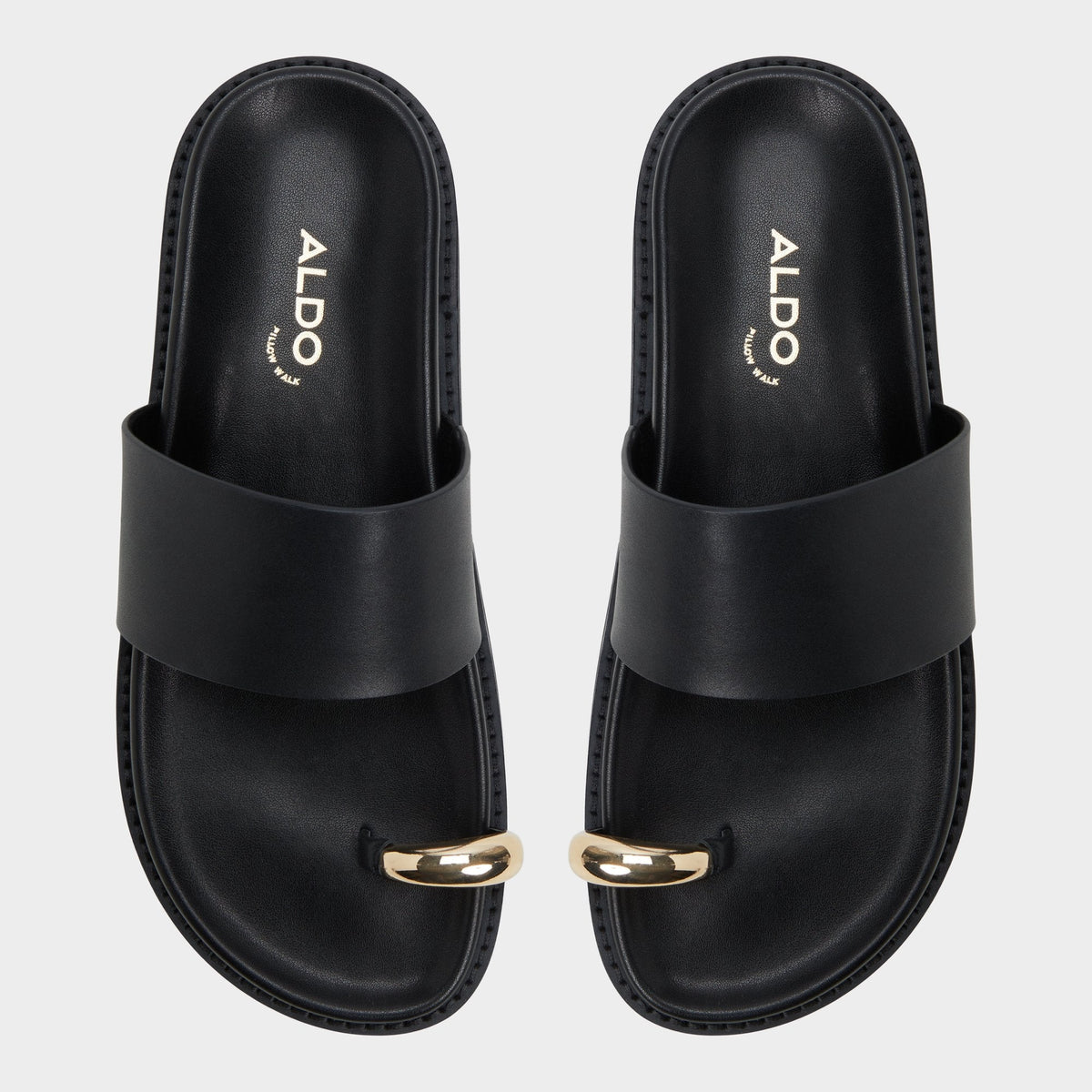 Beachstroll Black Women's Footbed sandals - Footbed sandal, Footbed sandal - Black
