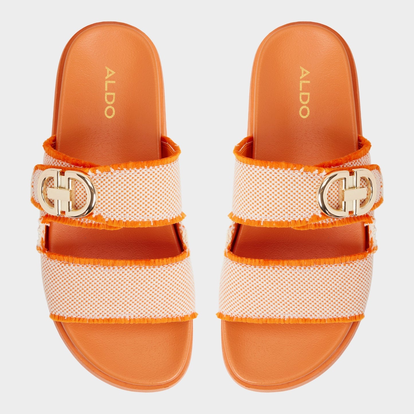 Daisymae Orange Women's Footbed sandals - - Orange