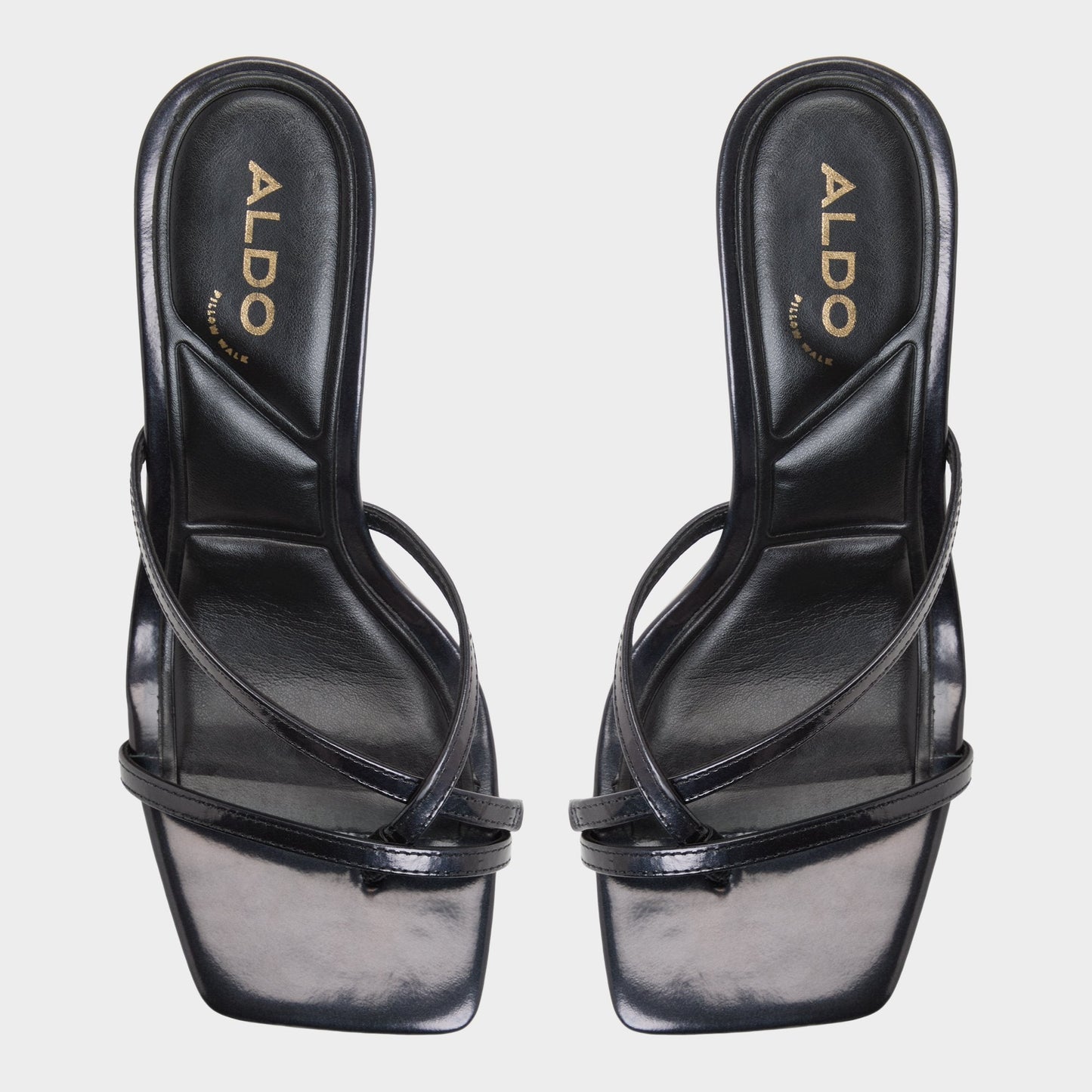 Calypsa Black Women's Animal Prints - Strappy heeled sandal, Block heel - Black