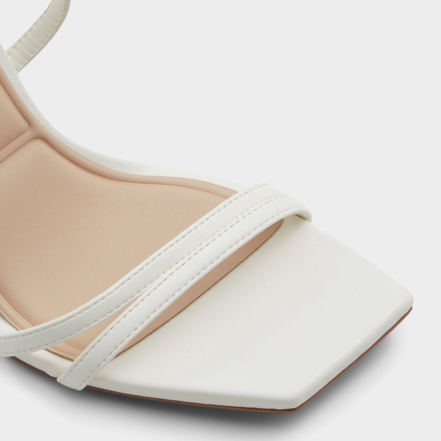 Phaedra in White - Strappy stiletto sandal, Stiletto heel - White
