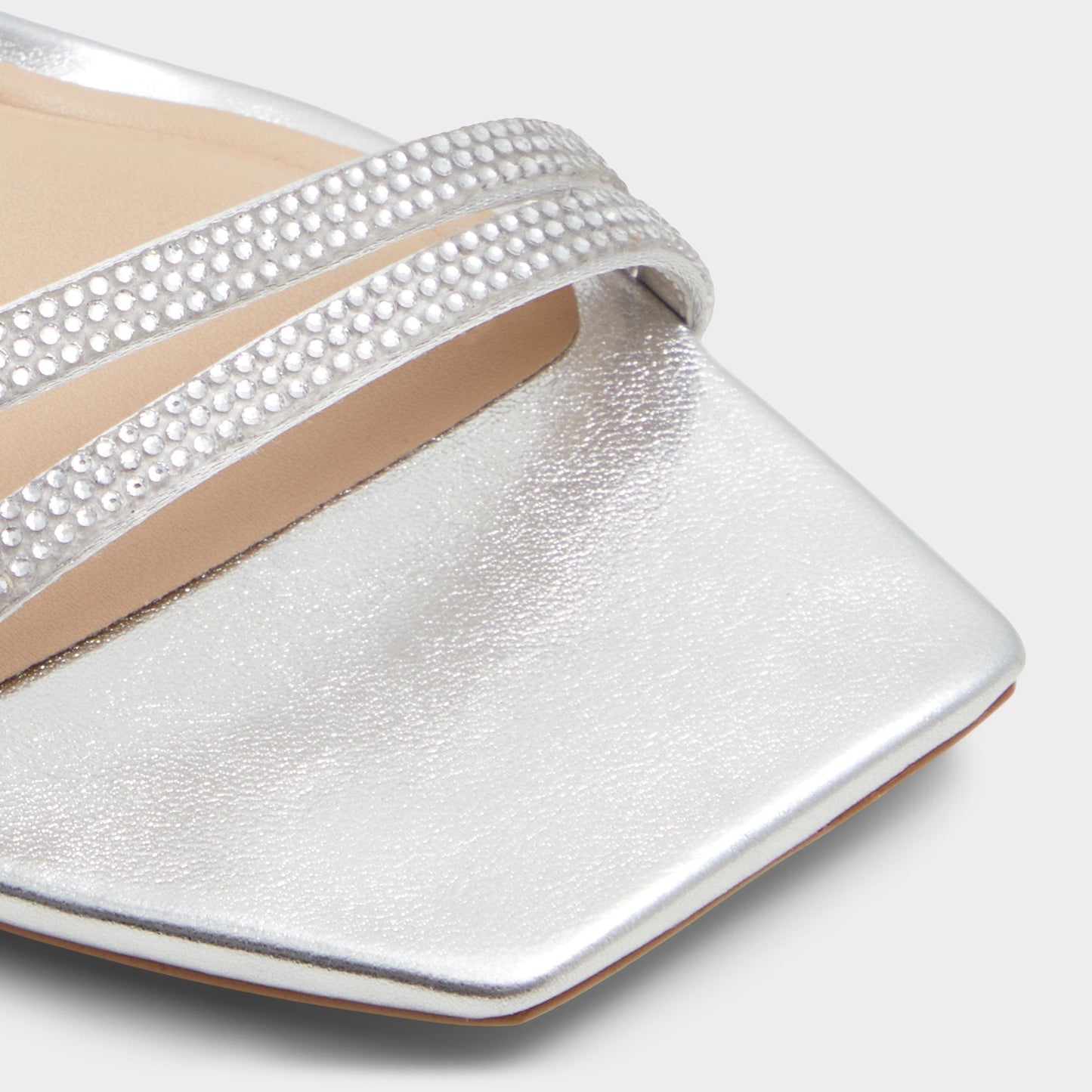 Phaedra in Silver - Strappy stiletto sandal - Silver