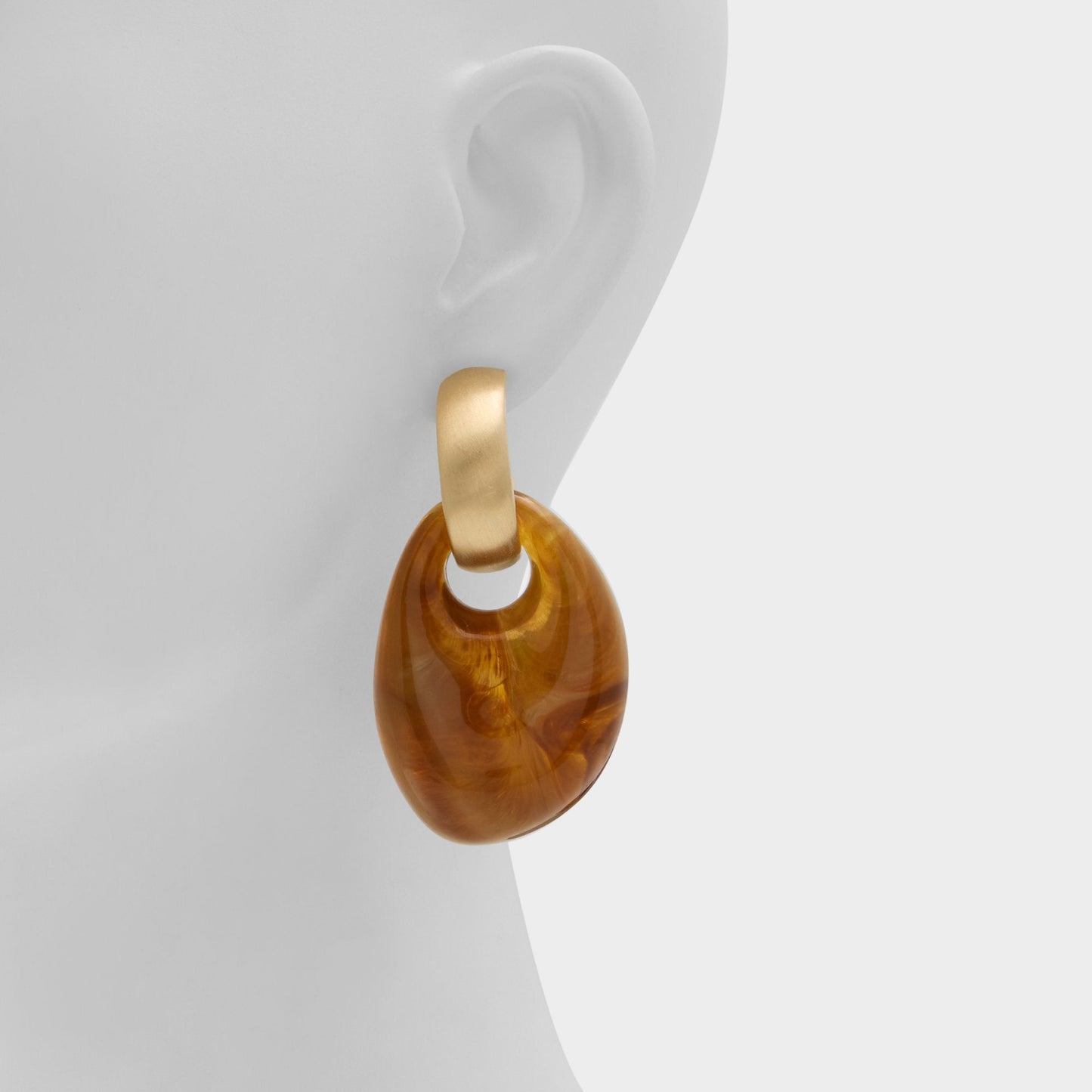 Mystarya in Other Brown - Statement earrings - Other brown
