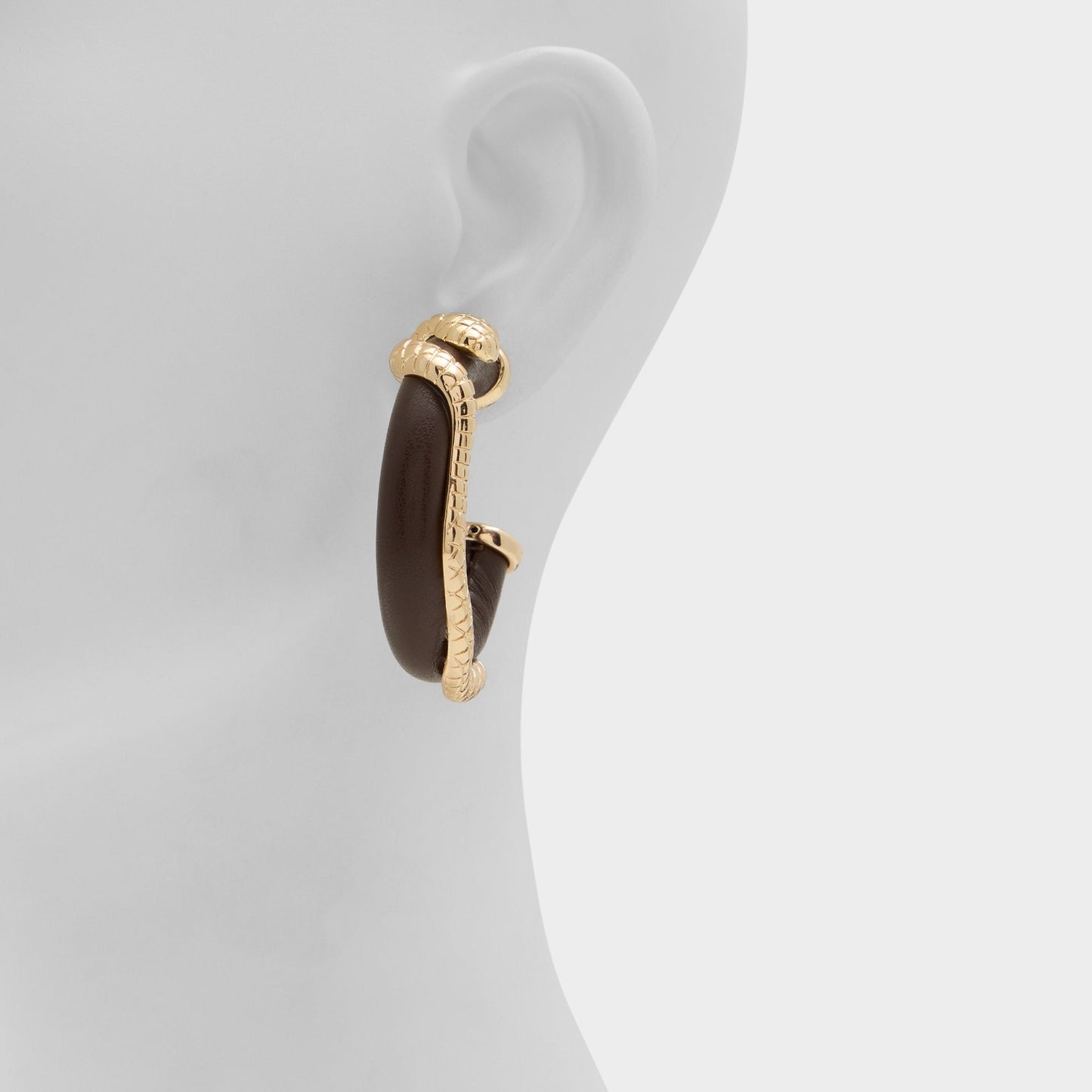 Snakella in Light Brown - Earrings - Light brown