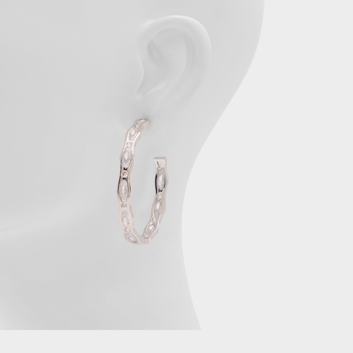 Cynthyia in Silver Clear Multi - Earrings - Silver/clear multi