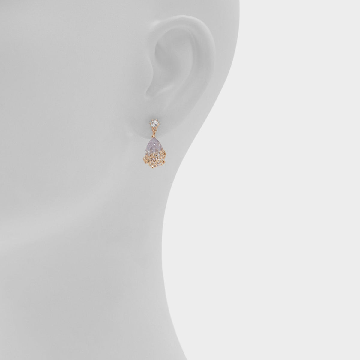 Cutesie Gold/Clear Multi Women's Earrings - Earrings - Gold/Clear Multi