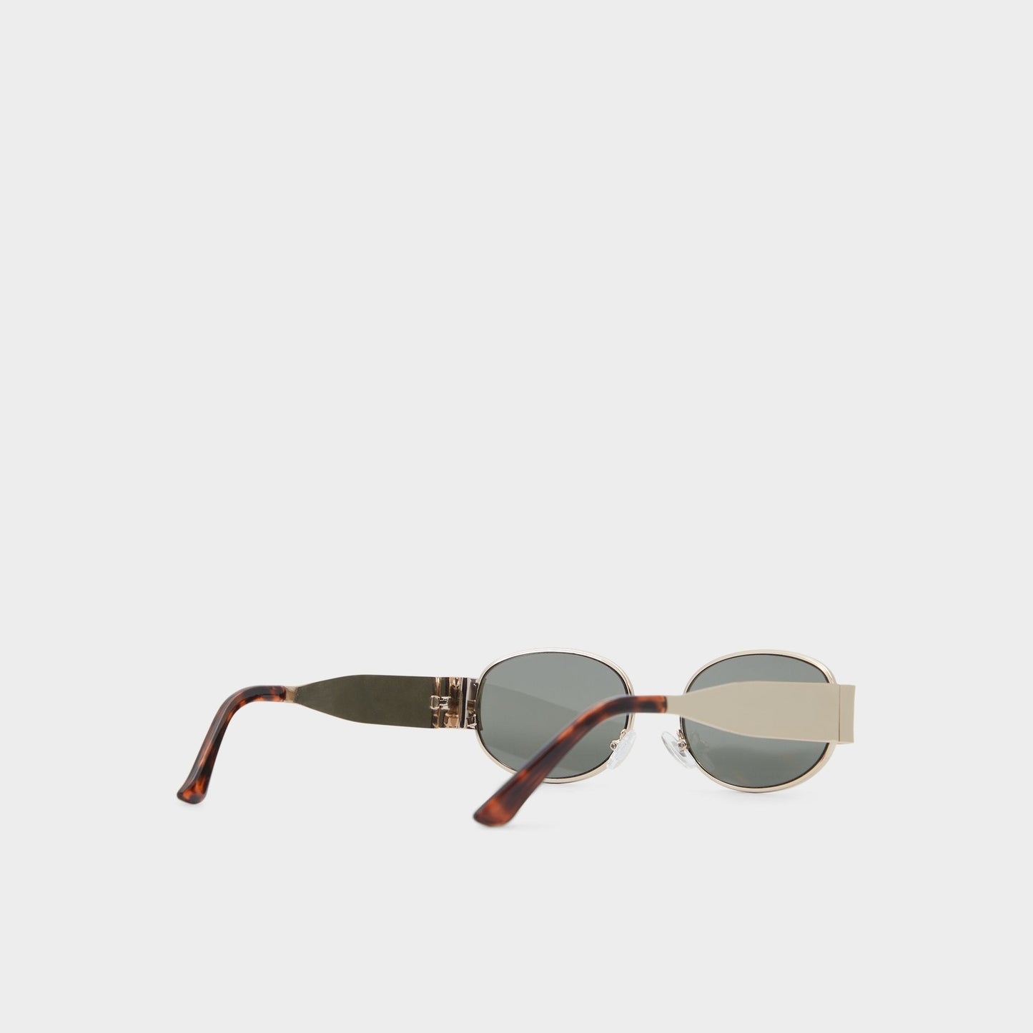 Unirerin Gold Women's Round - Round sunglasses - Gold