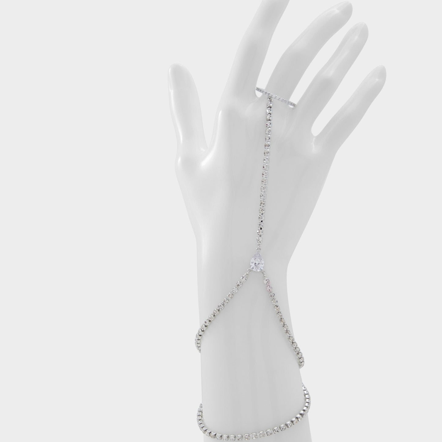 Unenda Silver/Clear Multi Women's Bracelets - Hand chain - Silver/Clear Multi