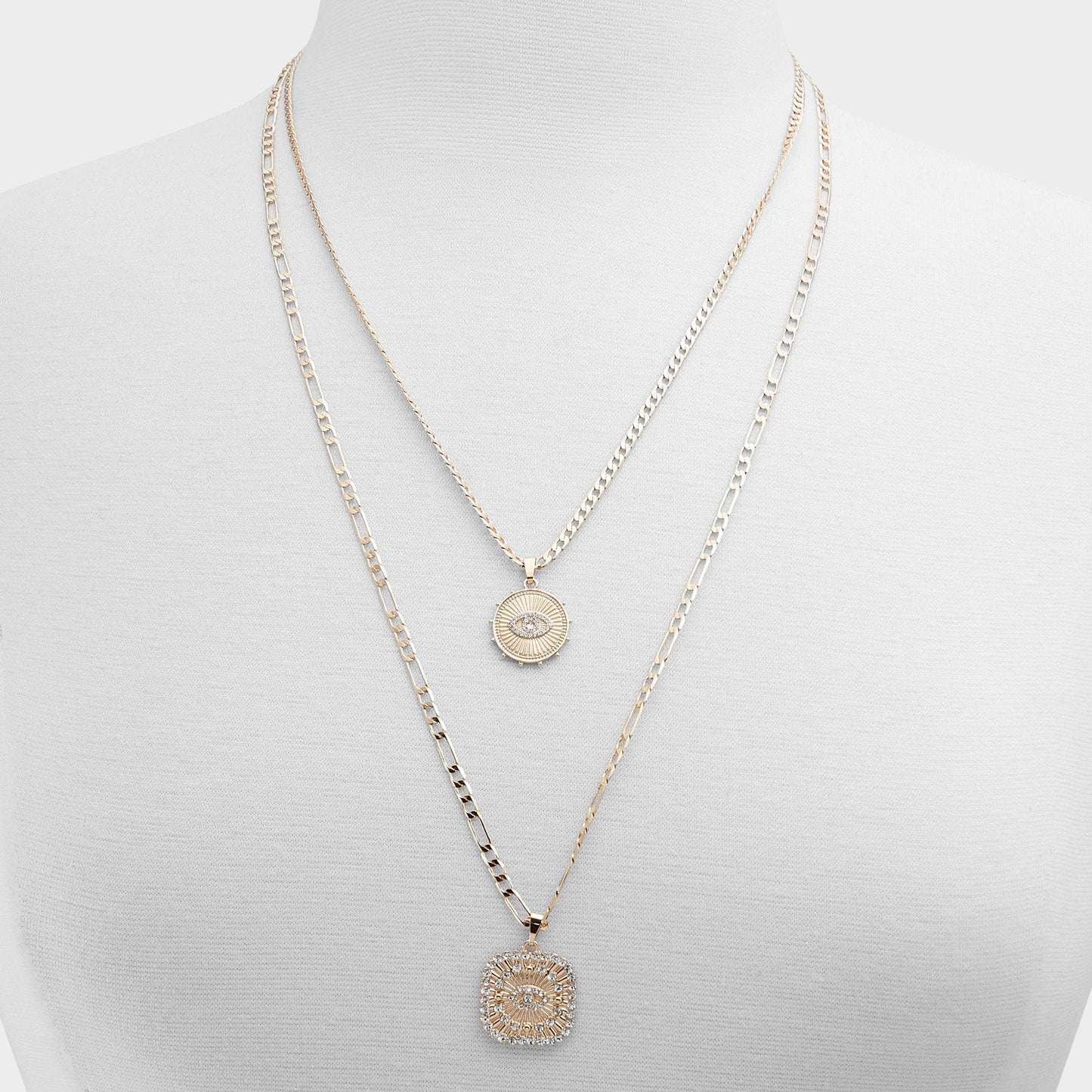 Naewin Gold/Clear Multi Women's Necklaces - Layered necklace - Gold/Clear Multi