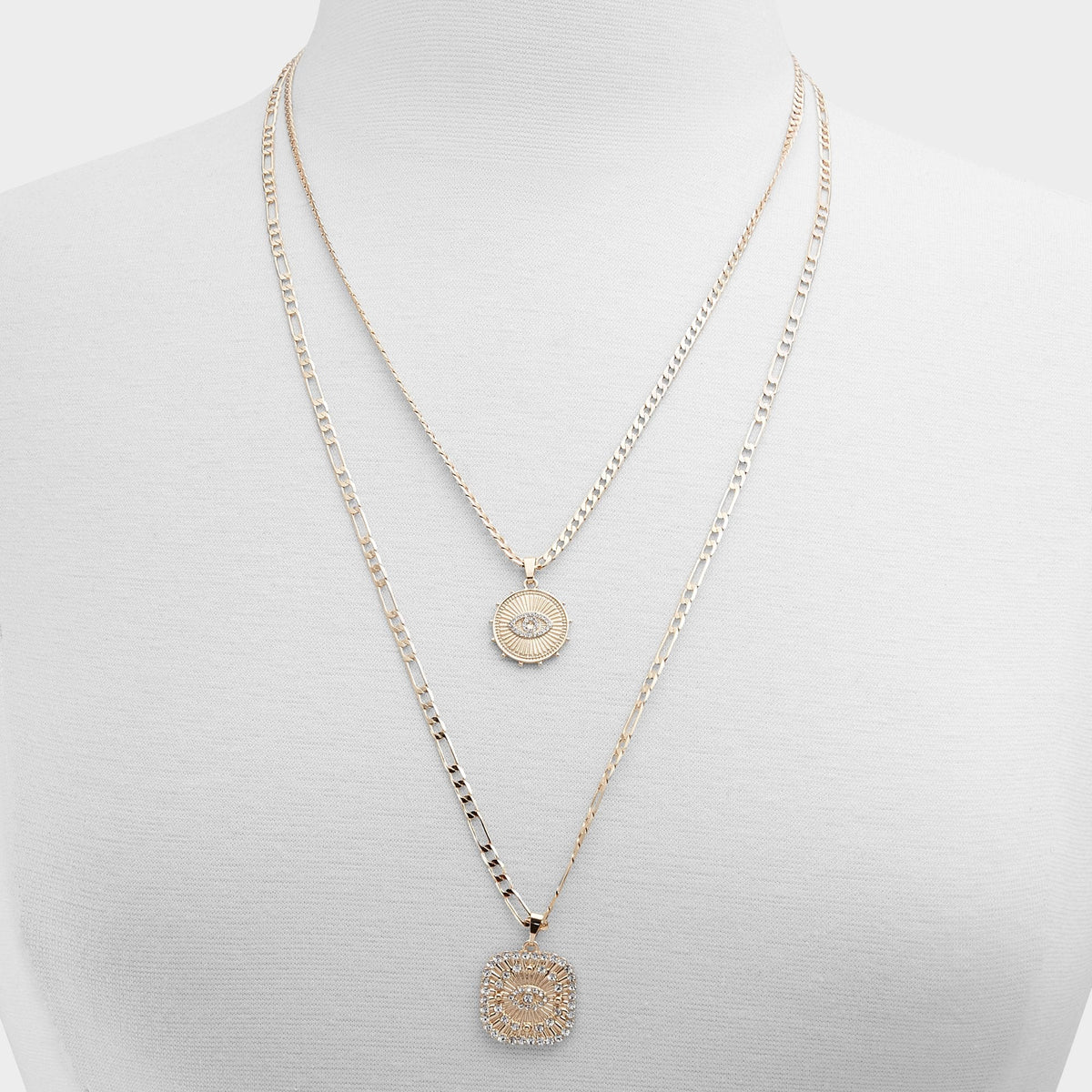 Naewin Gold/Clear Multi Women's Necklaces - Layered necklace - Gold/Clear Multi
