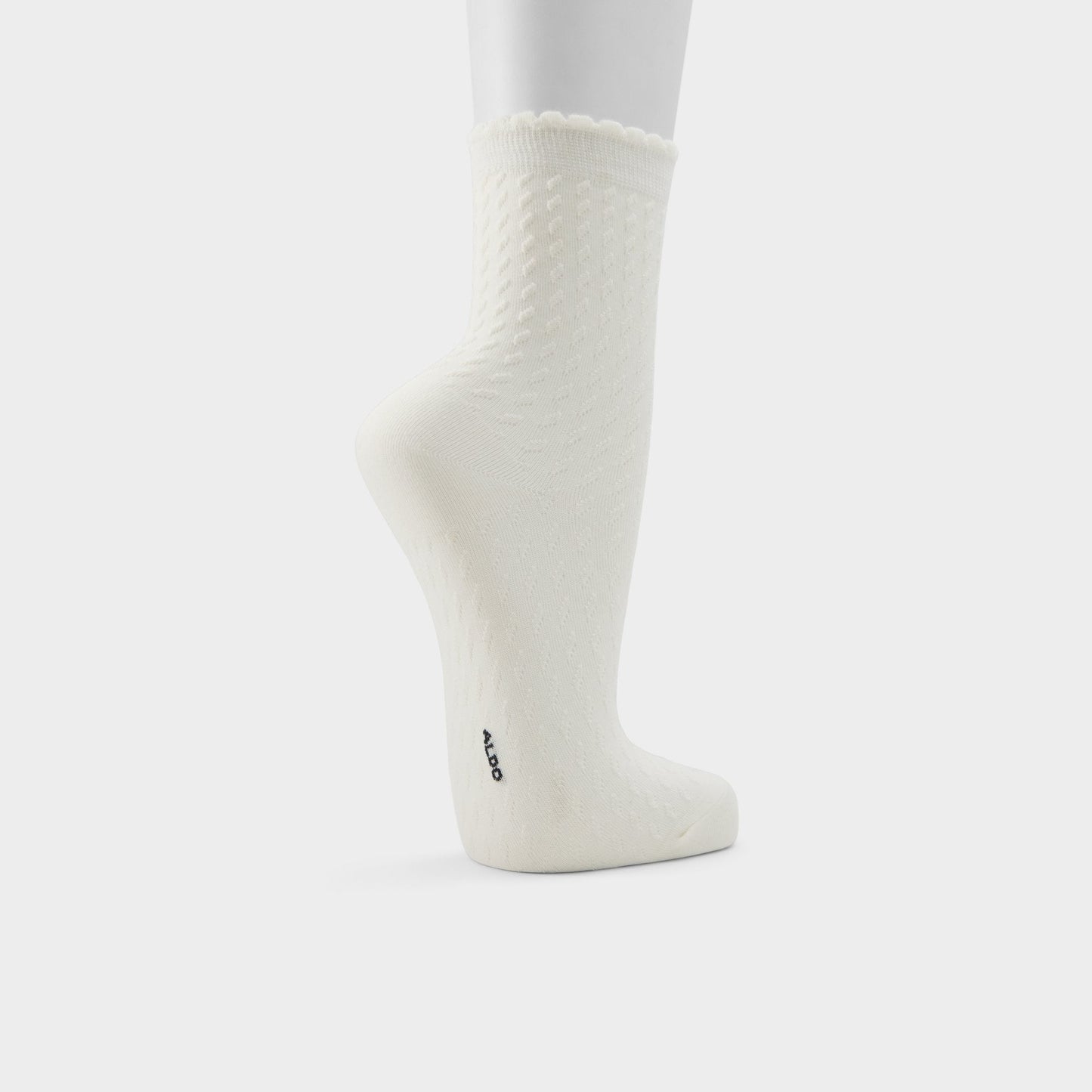 Lacy in Black White - Socks - Black/white