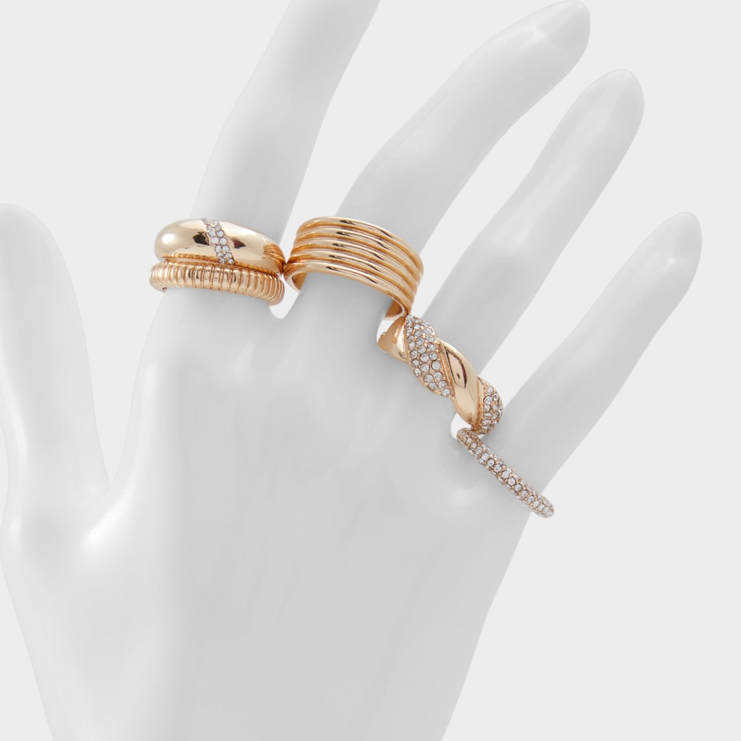 Lovelanguage Gold/Clear Multi Women's Rings - Ring - Gold/Clear Multi