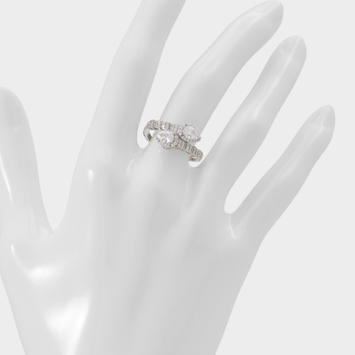Neillie in Silver Clear Multi - Ring - Silver/Clear Multi