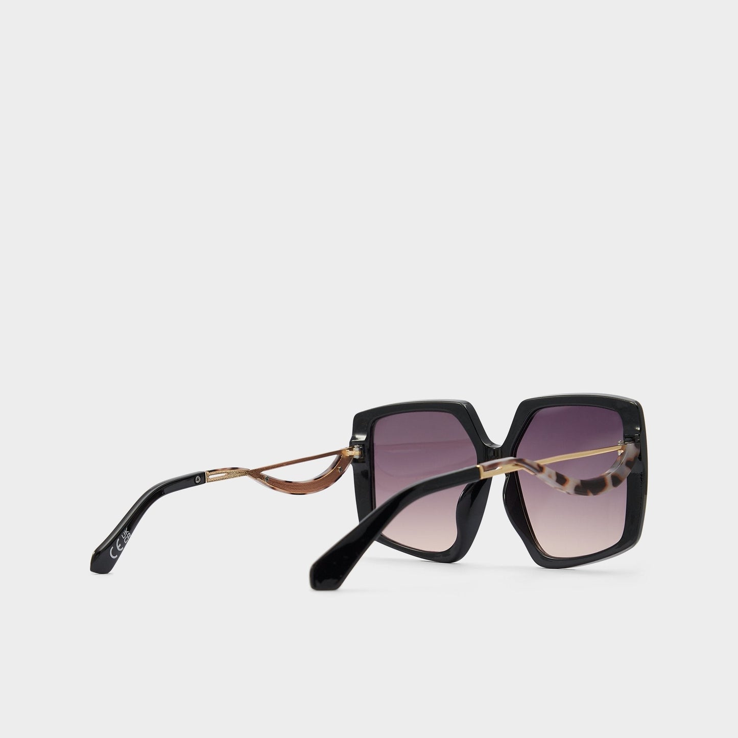 Asya Black/Gold Multi Women's Square - Square sunglasses - Black/Gold Multi