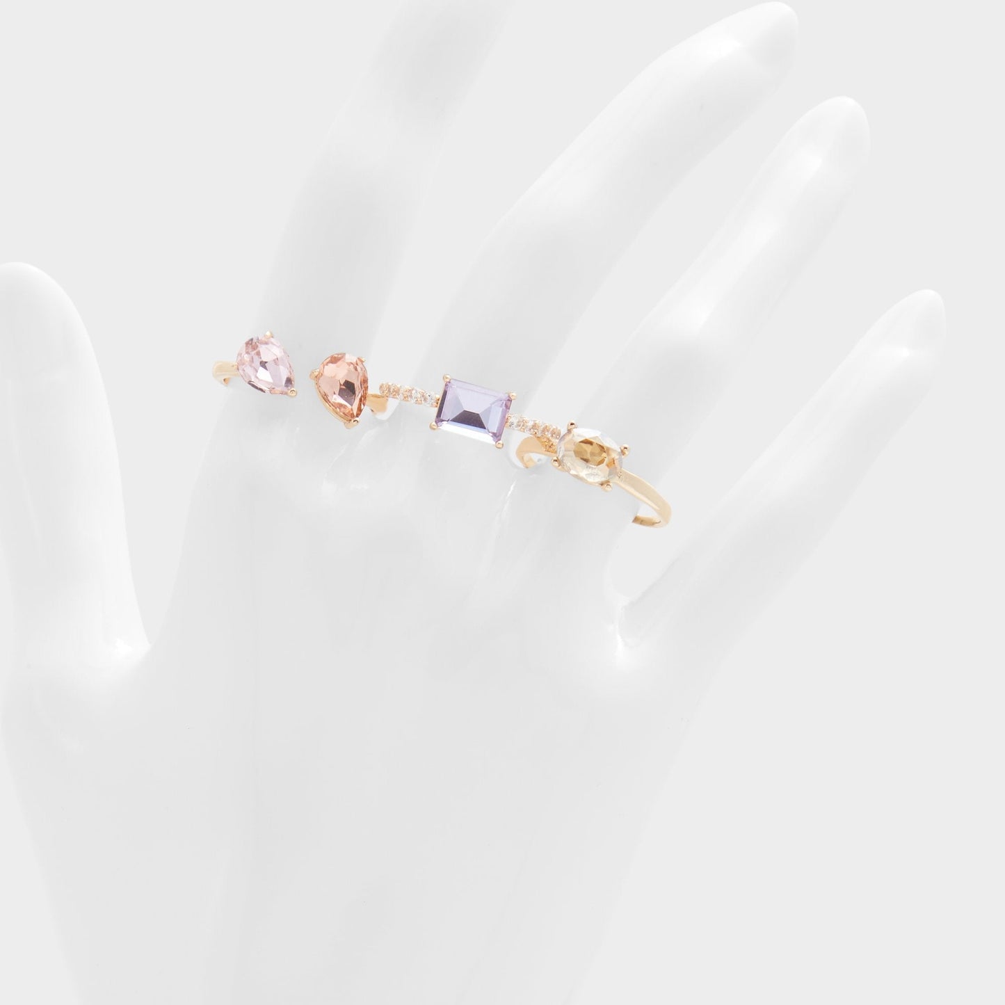 Pimediax Pastel Multi Women's Rings - Stackable rings - Pastel Multi