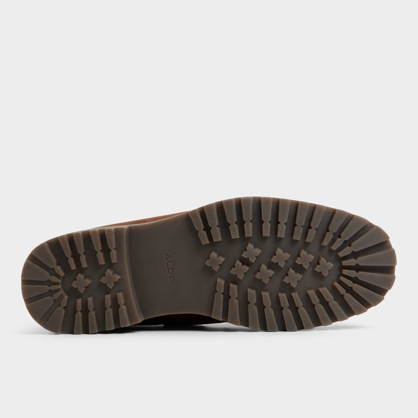 Farrell in Medium Brown - Combat boot, Lug sole - Medium brown
