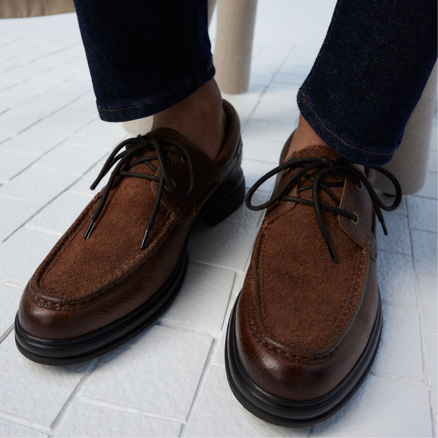 Seaexplorer Cognac Men's Dress Shoes - Boat shoe - Cognac