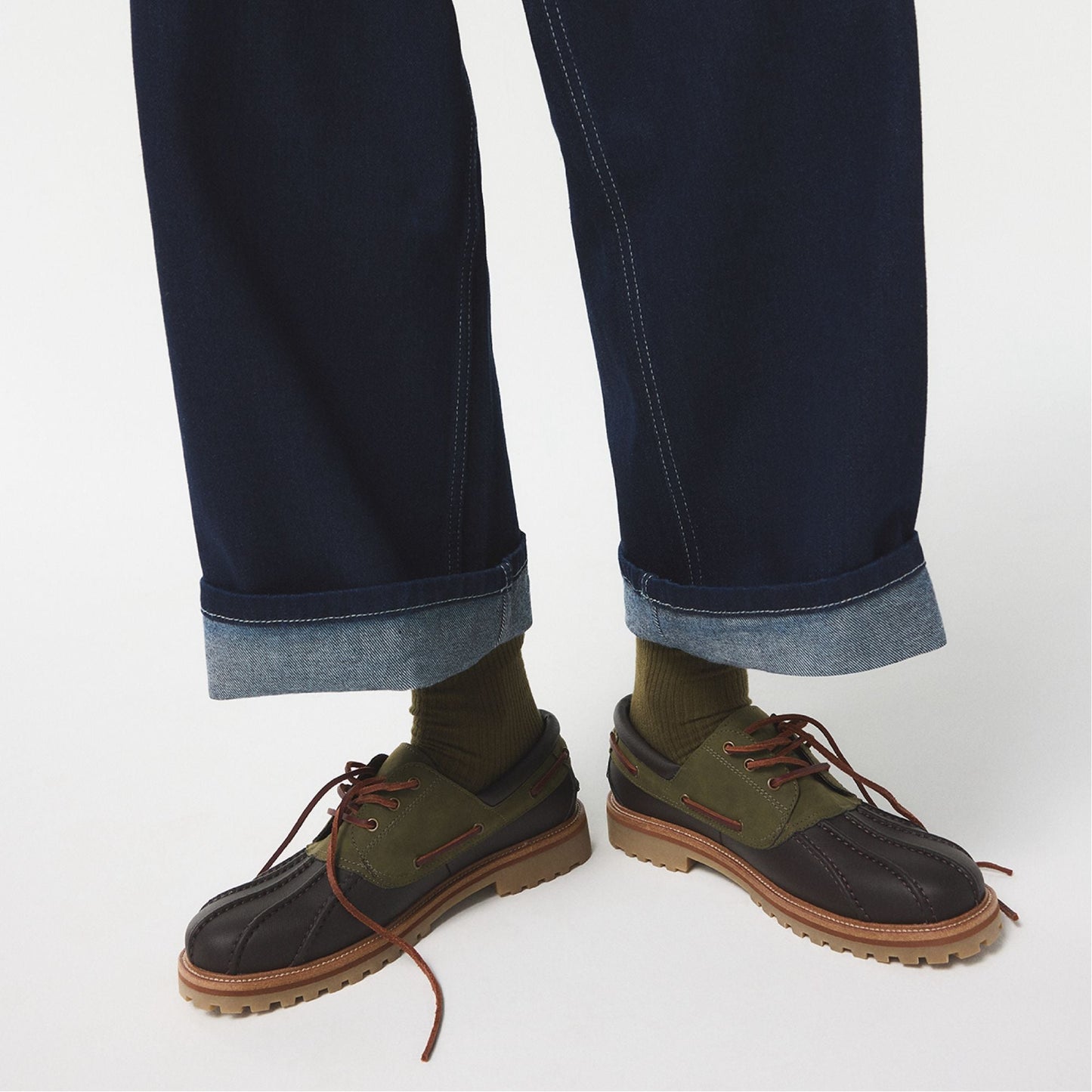 Finn in Brown Primary Multi - Boat shoe, Lug sole - Brown Primary - Multi