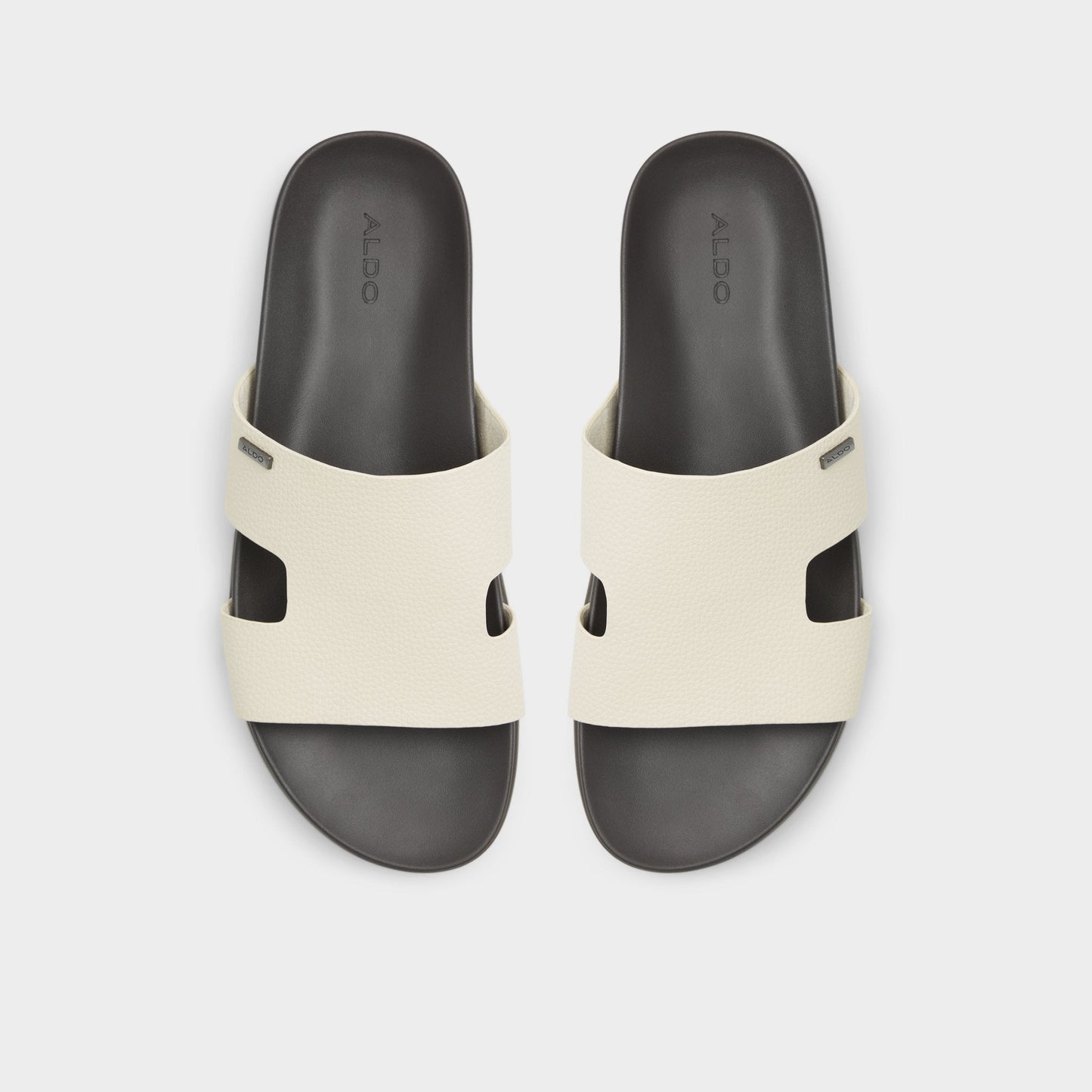 Mondi Light Grey Men's Slides - Slide sandal - Light grey