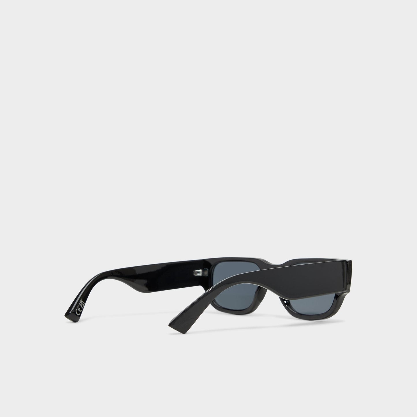 Brompton Black Men's Rectangle - Rectangle sunglasses - Black