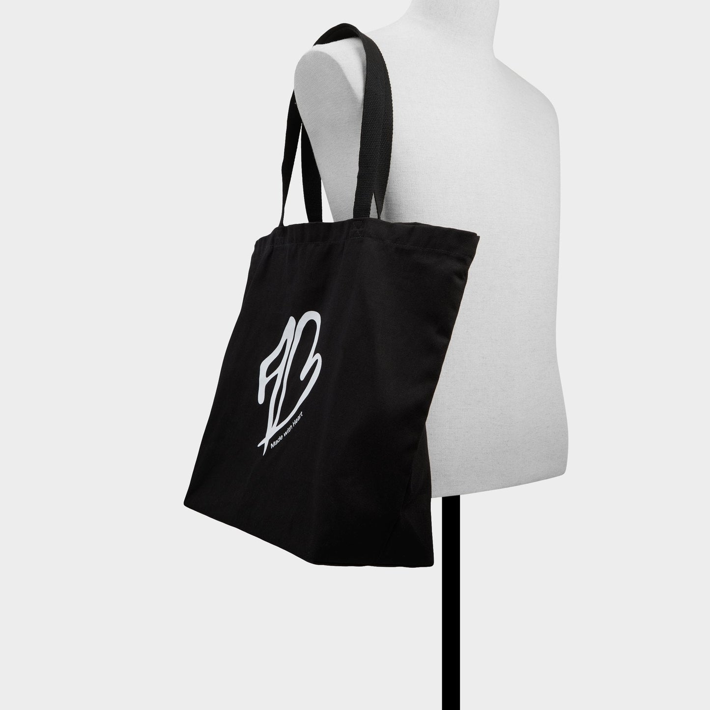 Made With Heart Tote Black/White Tote & Satchel bags - Tote bag - Black/White