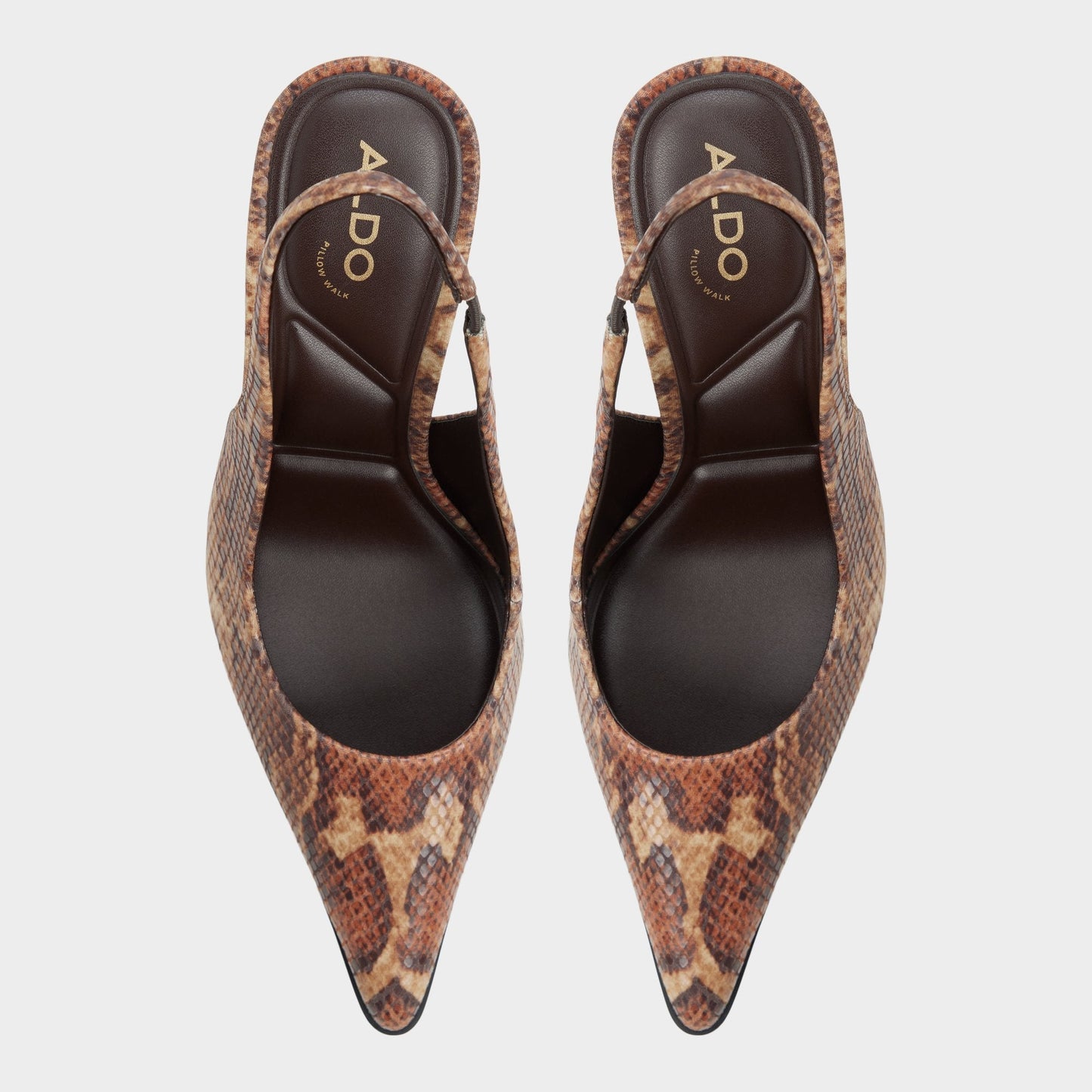 Re in Samantha Brown Multi - Sling back high heel, Stiletto heel - Brown multi