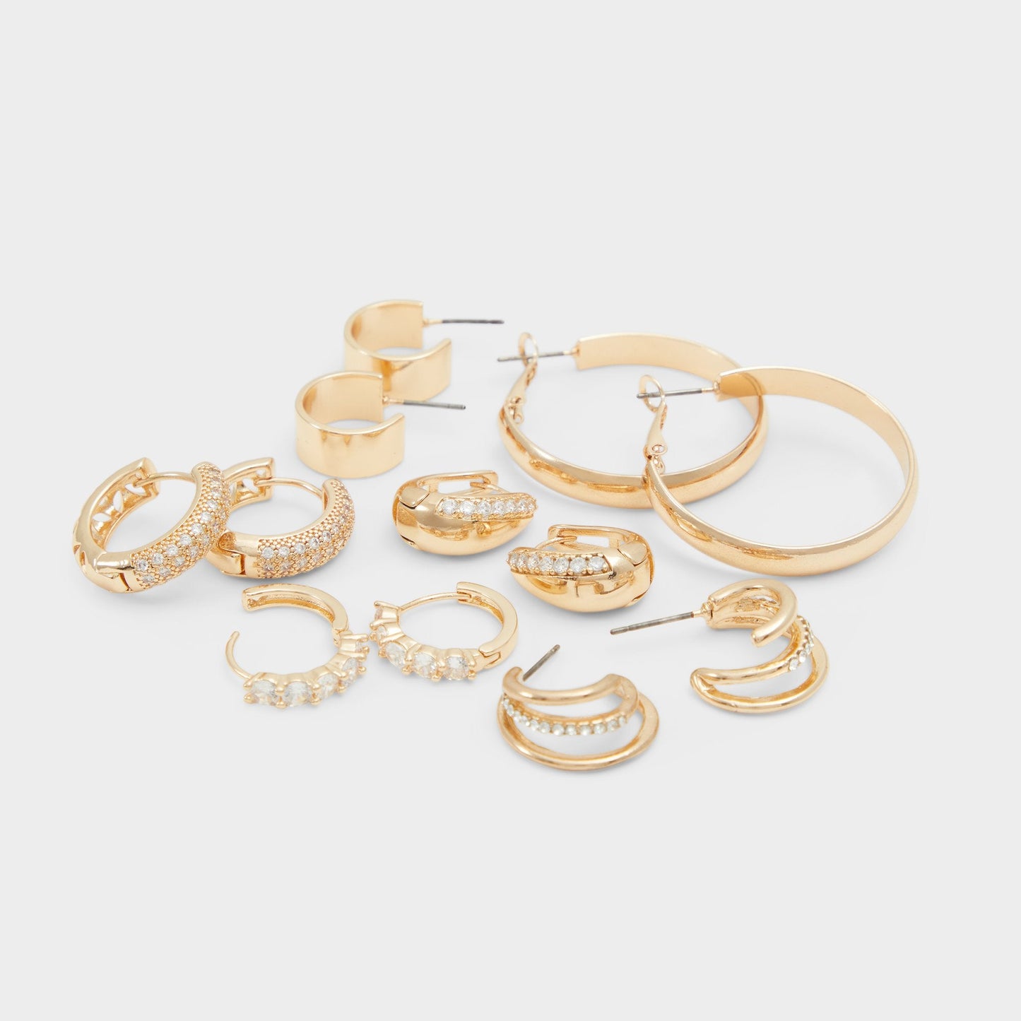 Talalagyn Gold/Clear Multi Women's Earrings - Hoop earrings - Gold/clear multi