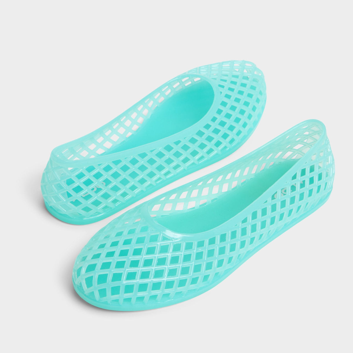 Dwaoria Turquoise Women's Jelly Sandals & Flip Flops - Jelly flats - Turquoise