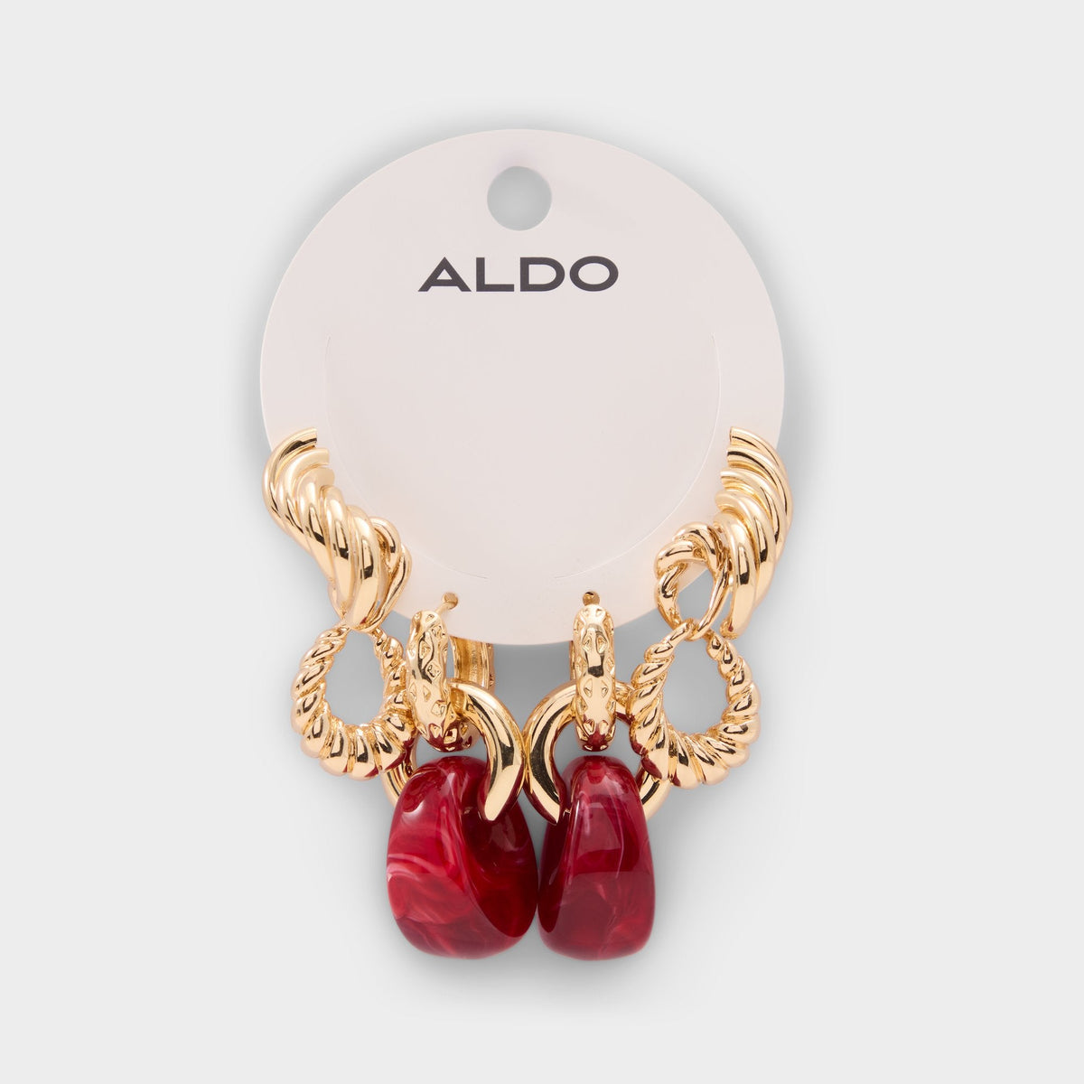 Meloro in Bordo - Chandelier earrings - Bordo