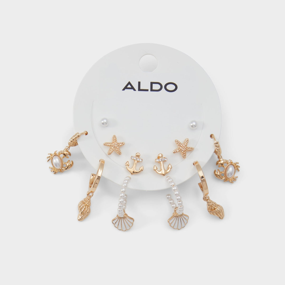 Myanchor Gold/Clear Multi Women's Earrings - Earrings - Gold/Clear Multi