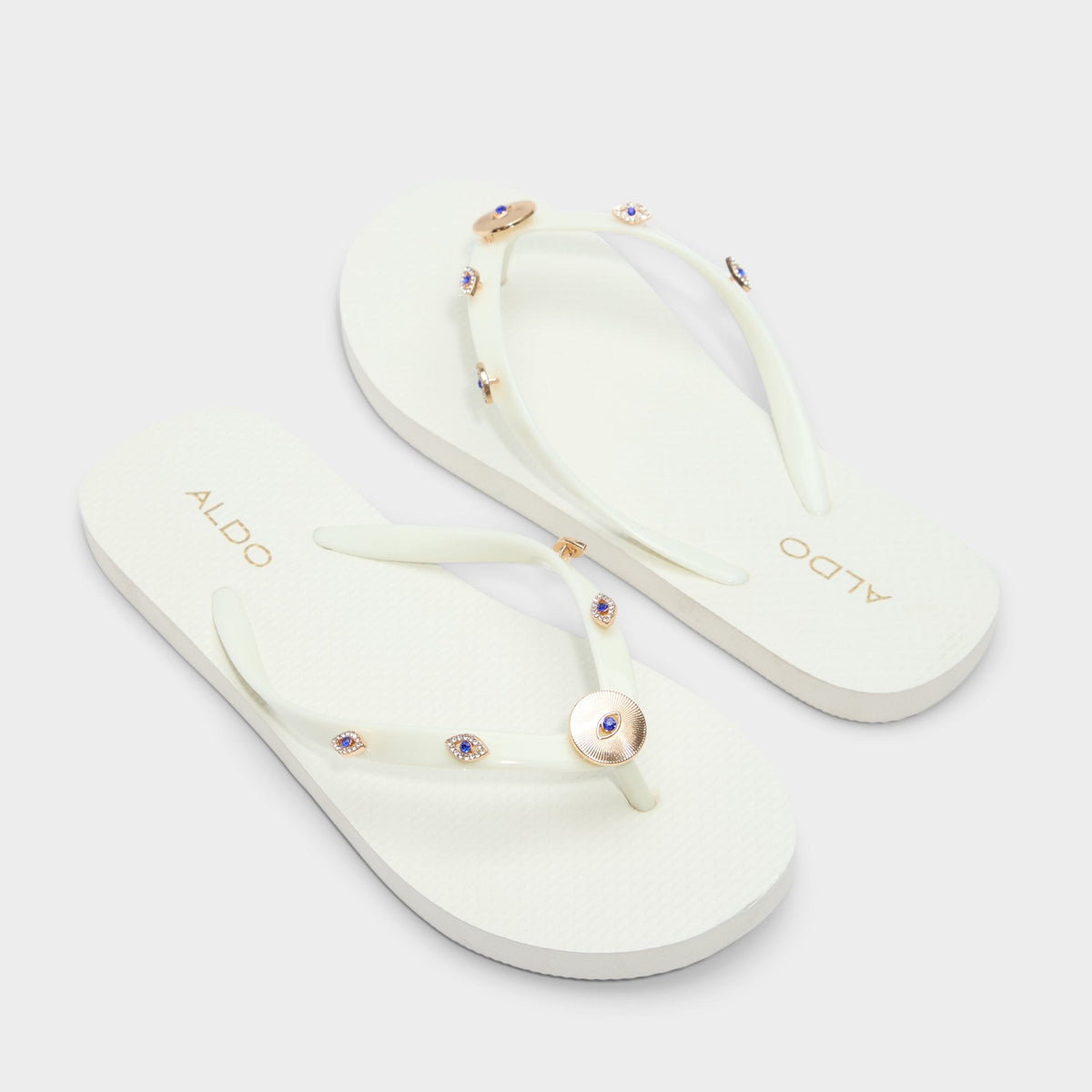 Edajan Black/Gold Multi Women's Jelly Sandals & Flip Flops - Flip flop - Black/Gold Multi