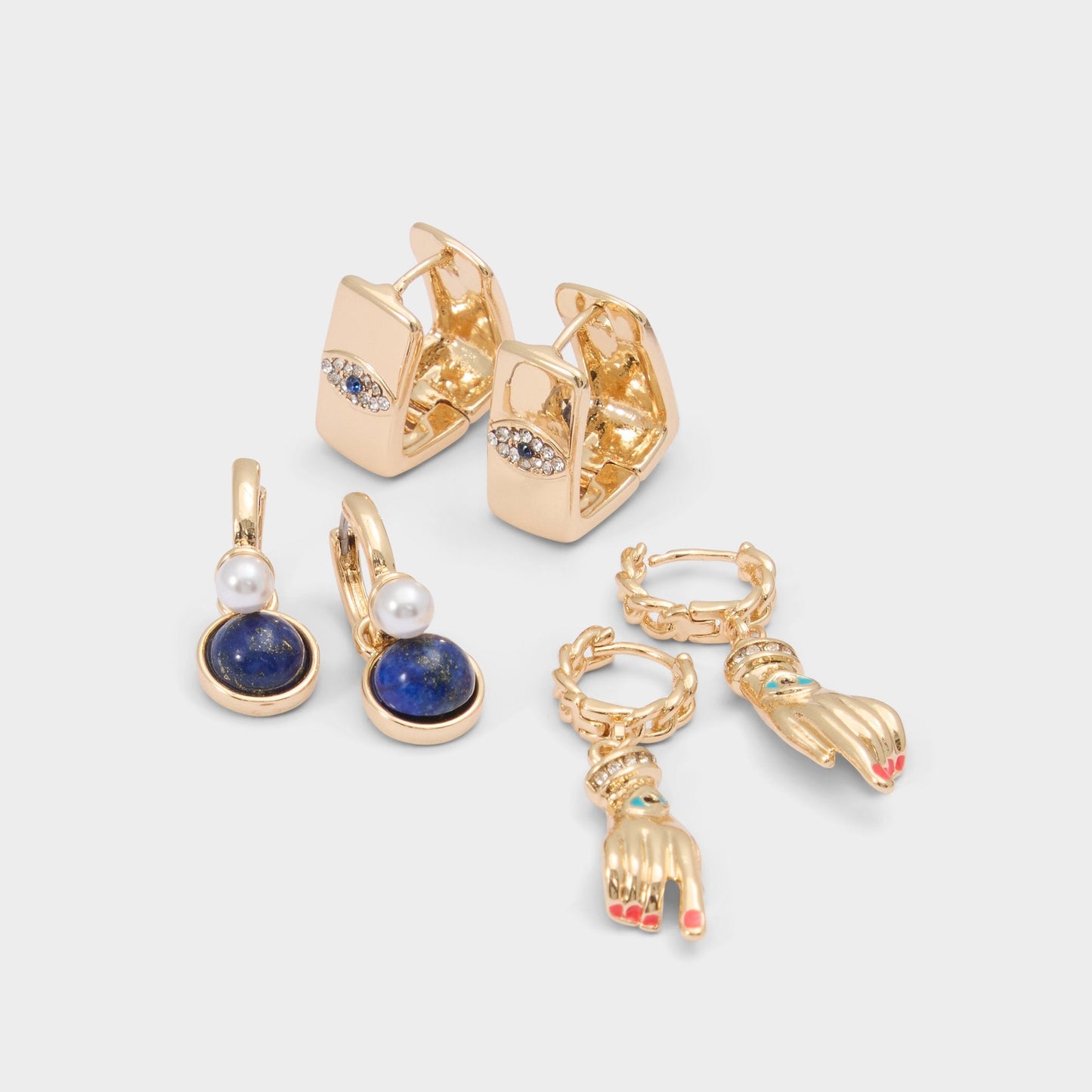 Mystiquegaze in Navy - Hoop earrings - Navy