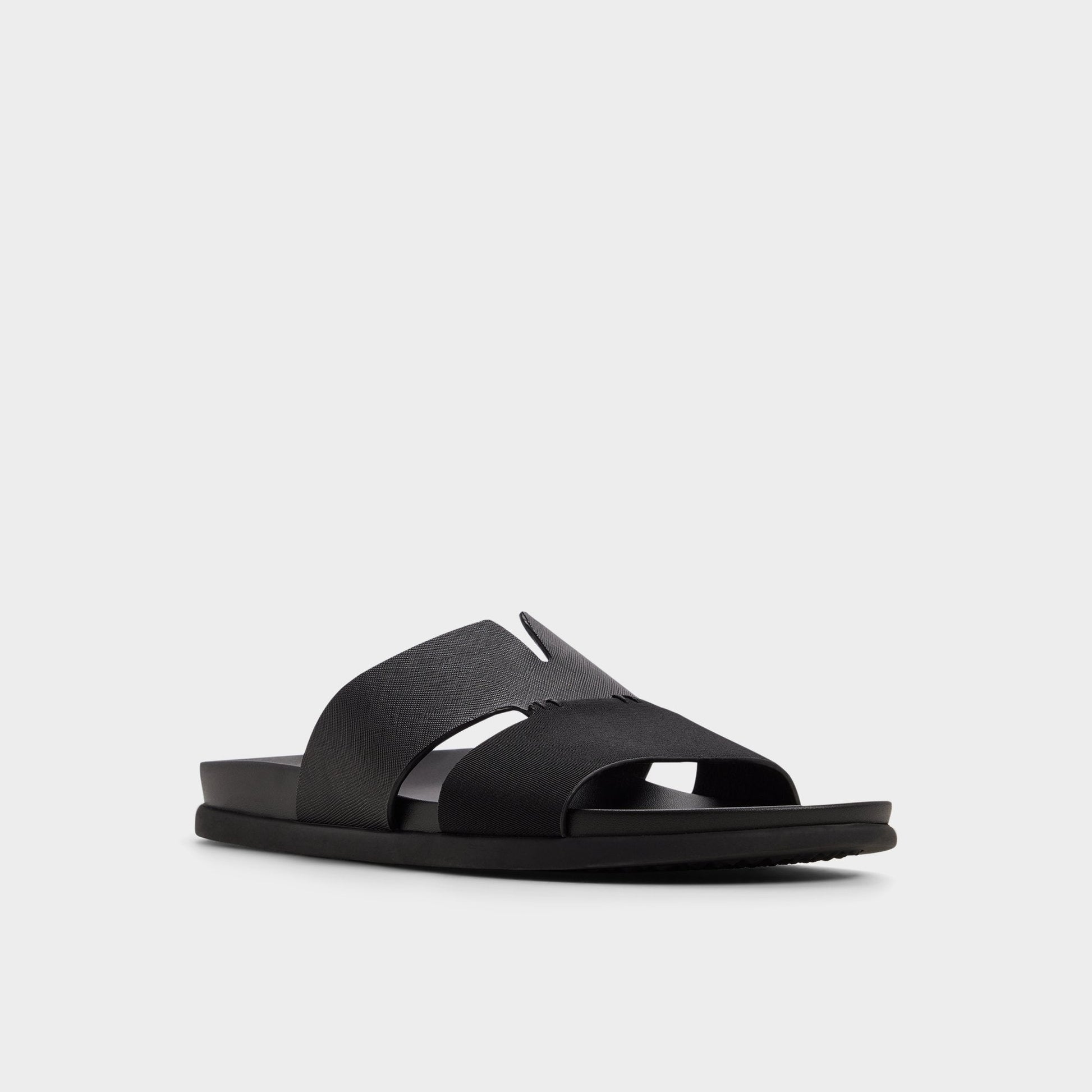 Marcelo in Black - Slide sandal - Black