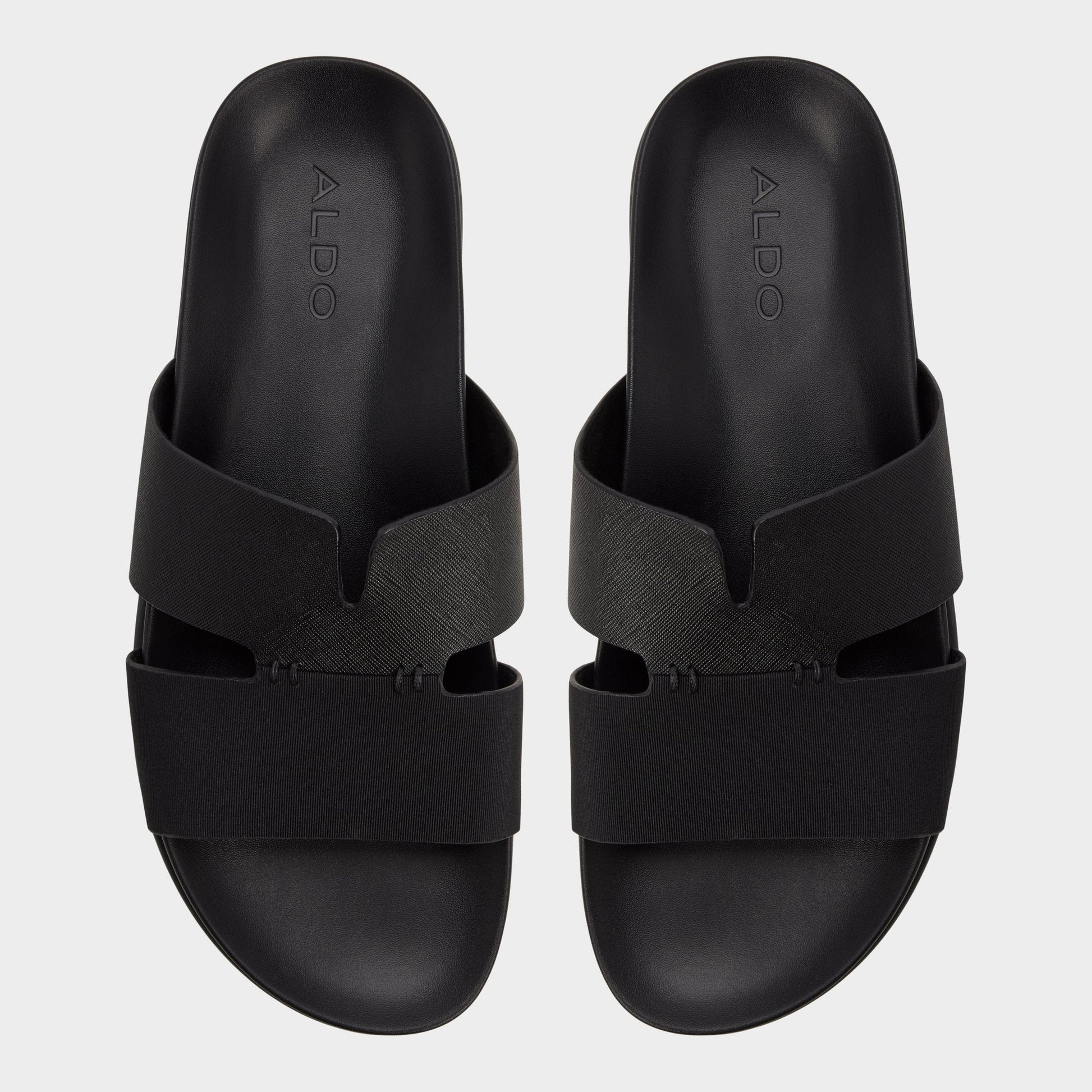 Marcelo in Black - Slide sandal - Black