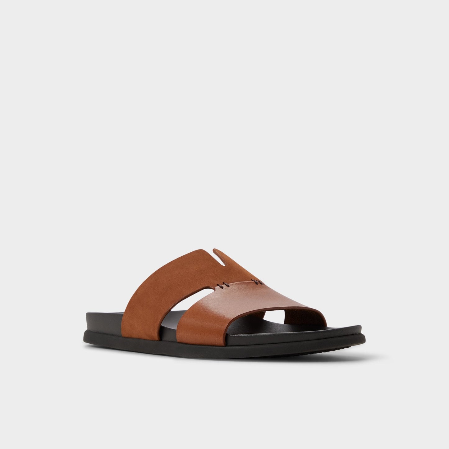 Marcelo in Cognac - Slide sandal - Cognac