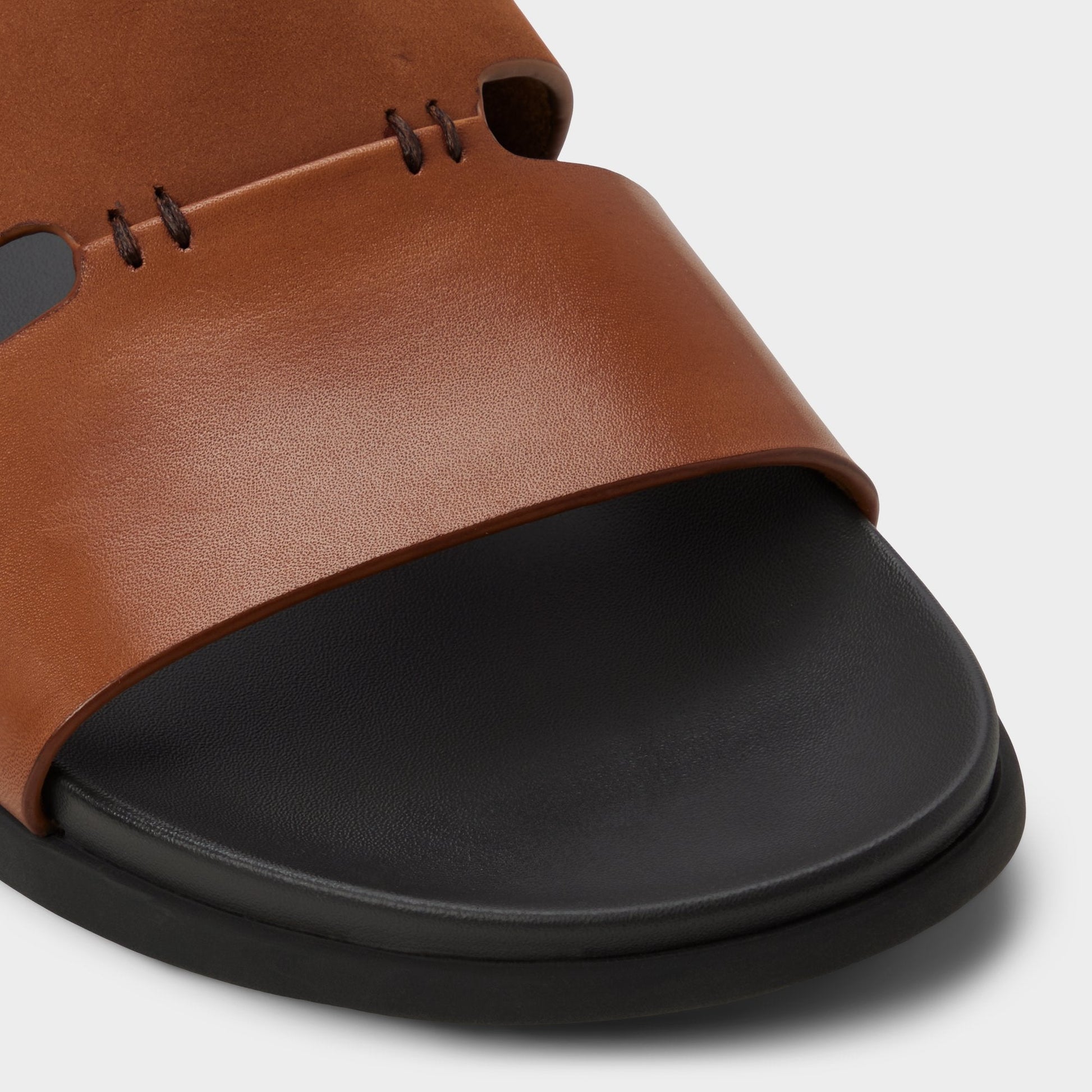 Marcelo in Cognac - Slide sandal - Cognac