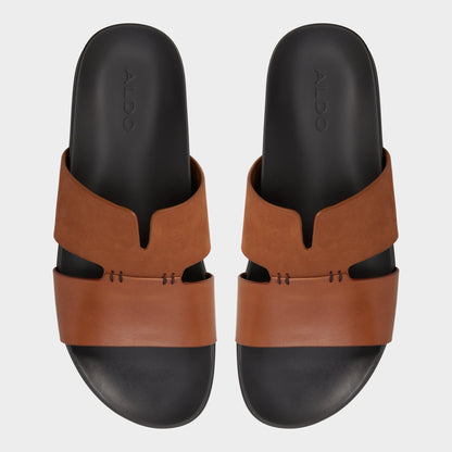 Marcelo in Cognac - Slide sandal - Cognac
