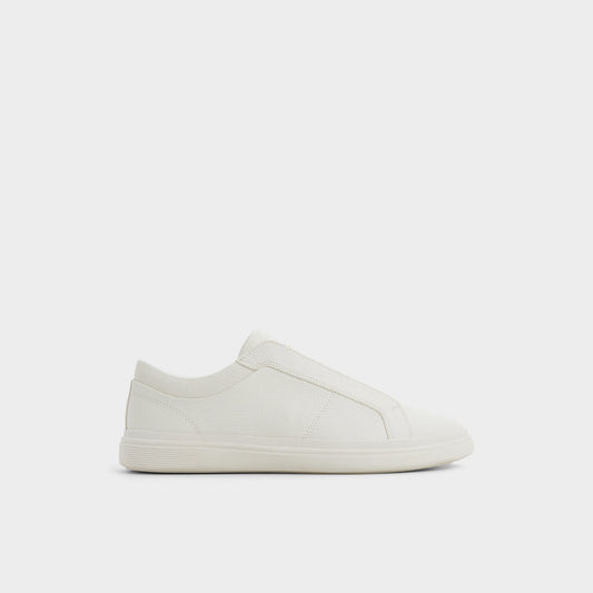 Carlson in White - Slip-on sneaker, Cup sole - White