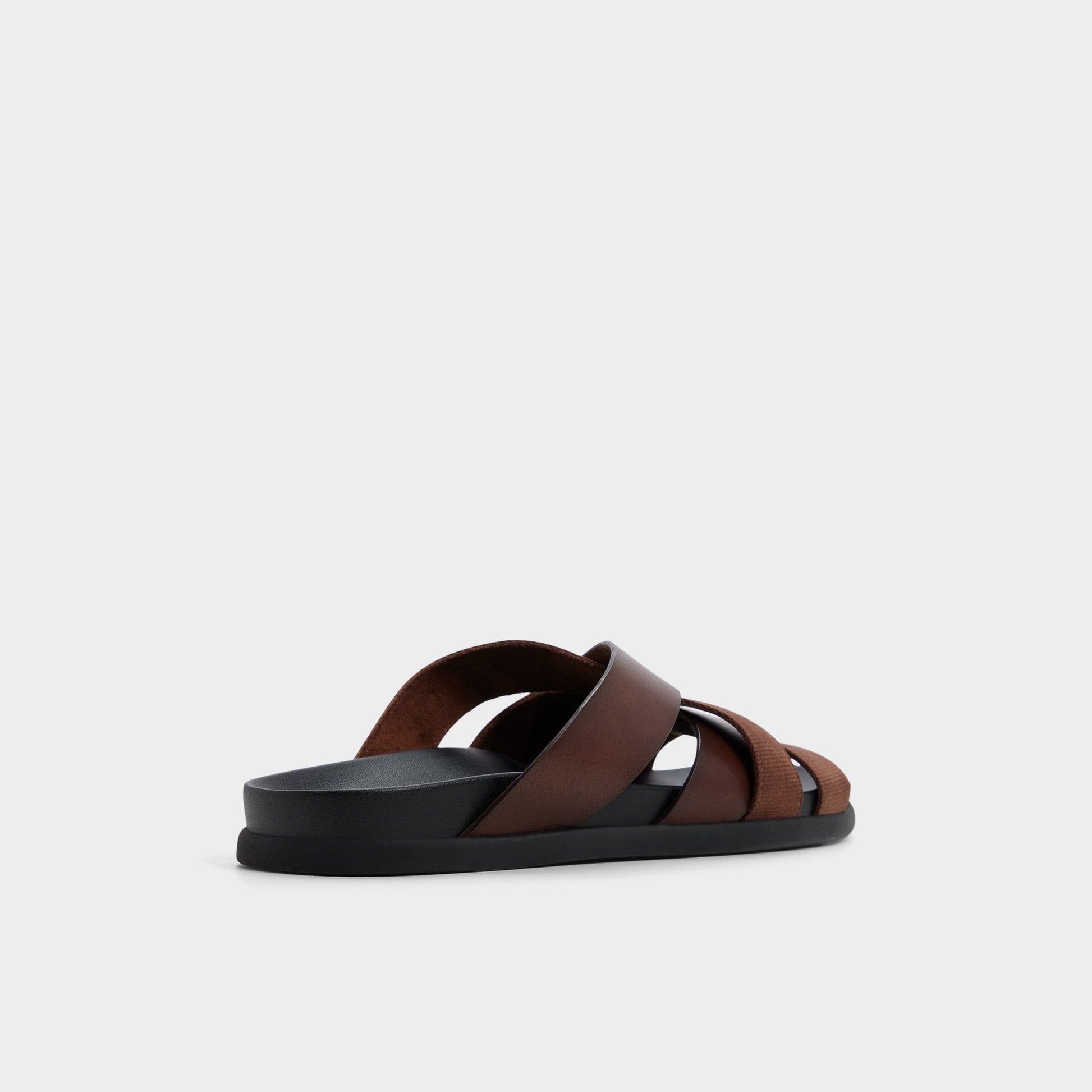 Florian in Dark Brown - Slide sandal - Dark brown