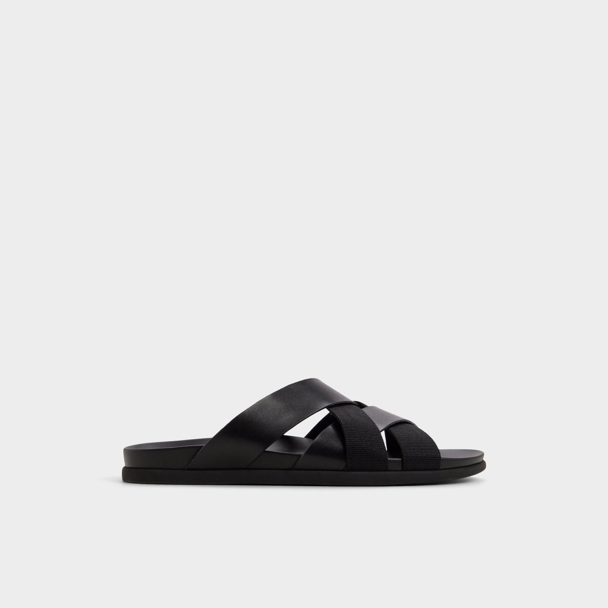 Florian in Black - Slide sandal - Black