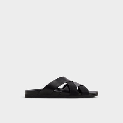 Florian in Black - Slide sandal - Black