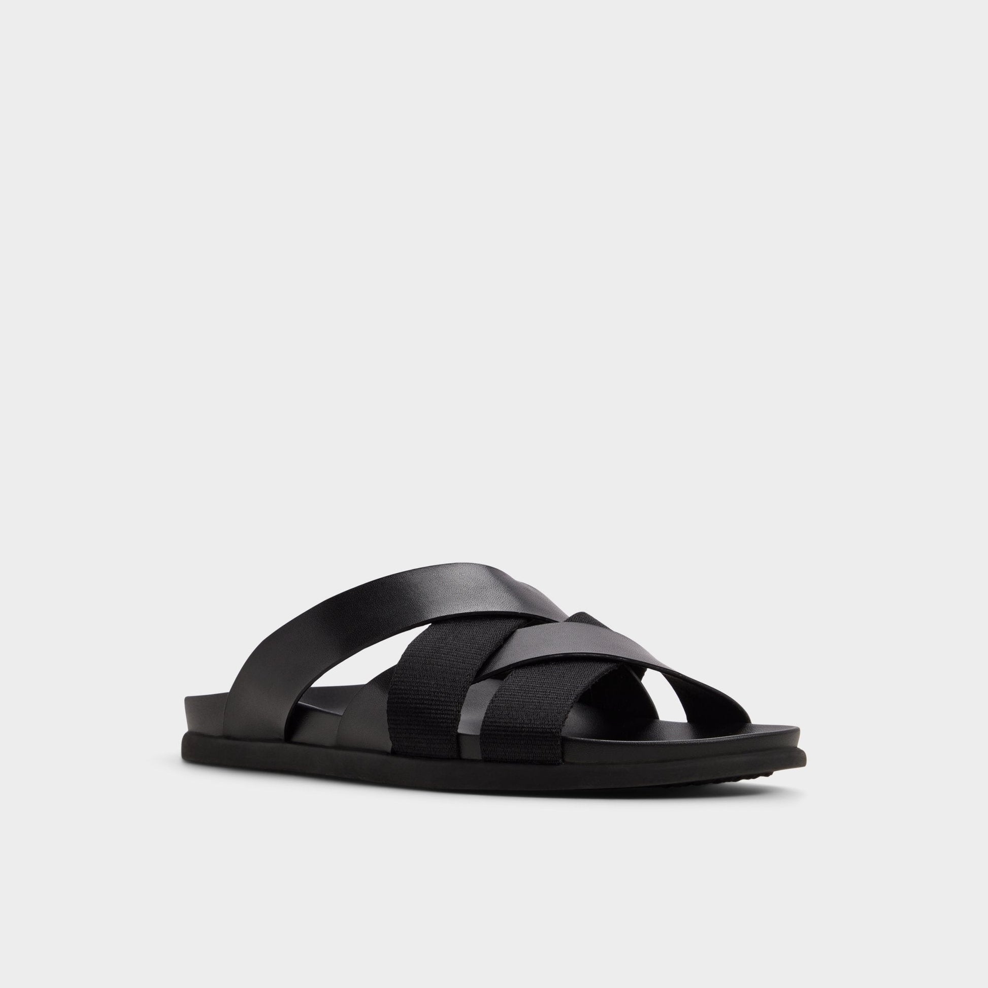 Florian in Black - Slide sandal - Black