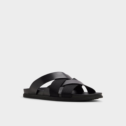 Florian in Black - Slide sandal - Black