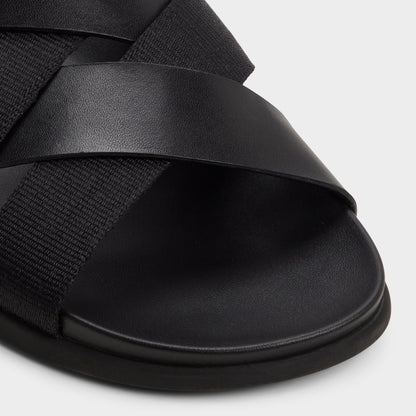 Florian in Black - Slide sandal - Black