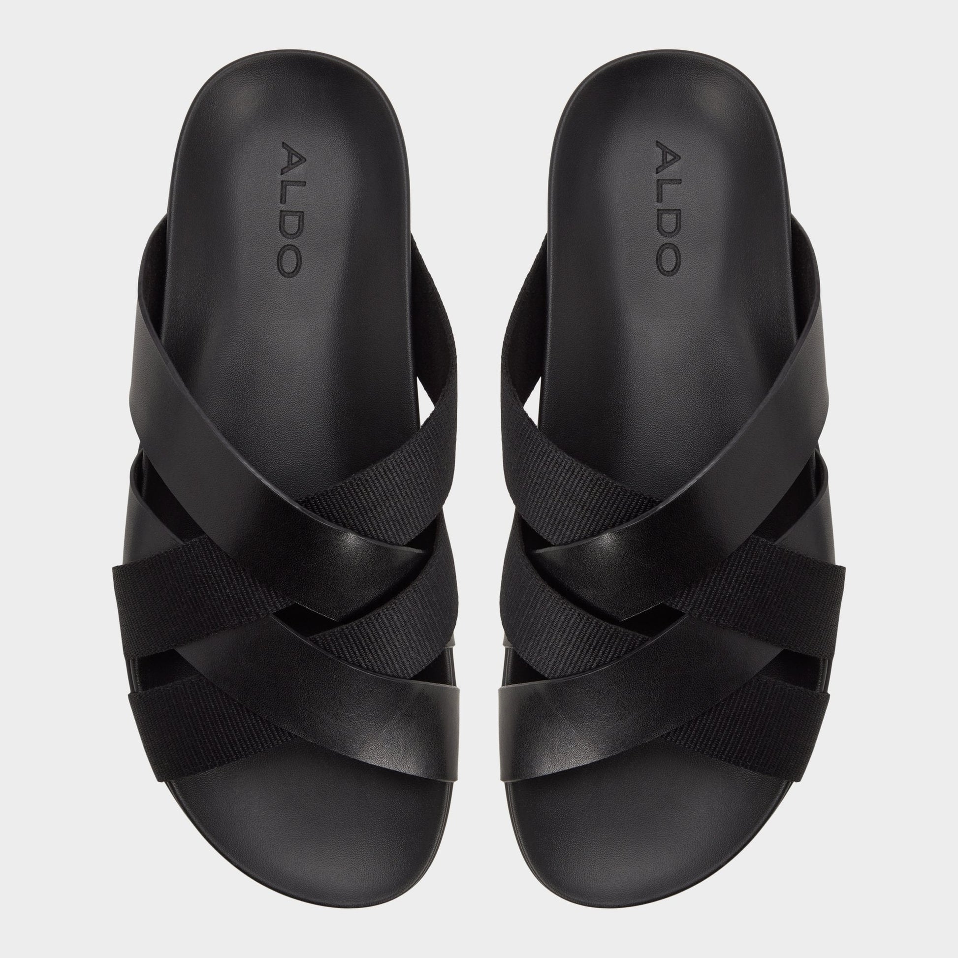 Florian in Black - Slide sandal - Black