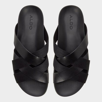 Florian in Black - Slide sandal - Black