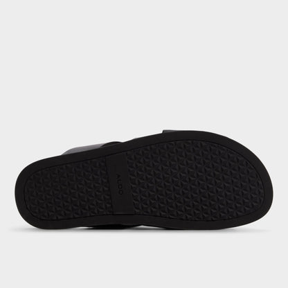 Florian in Black - Slide sandal - Black