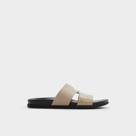 Marcelo in Taupe - Slide sandal - Taupe