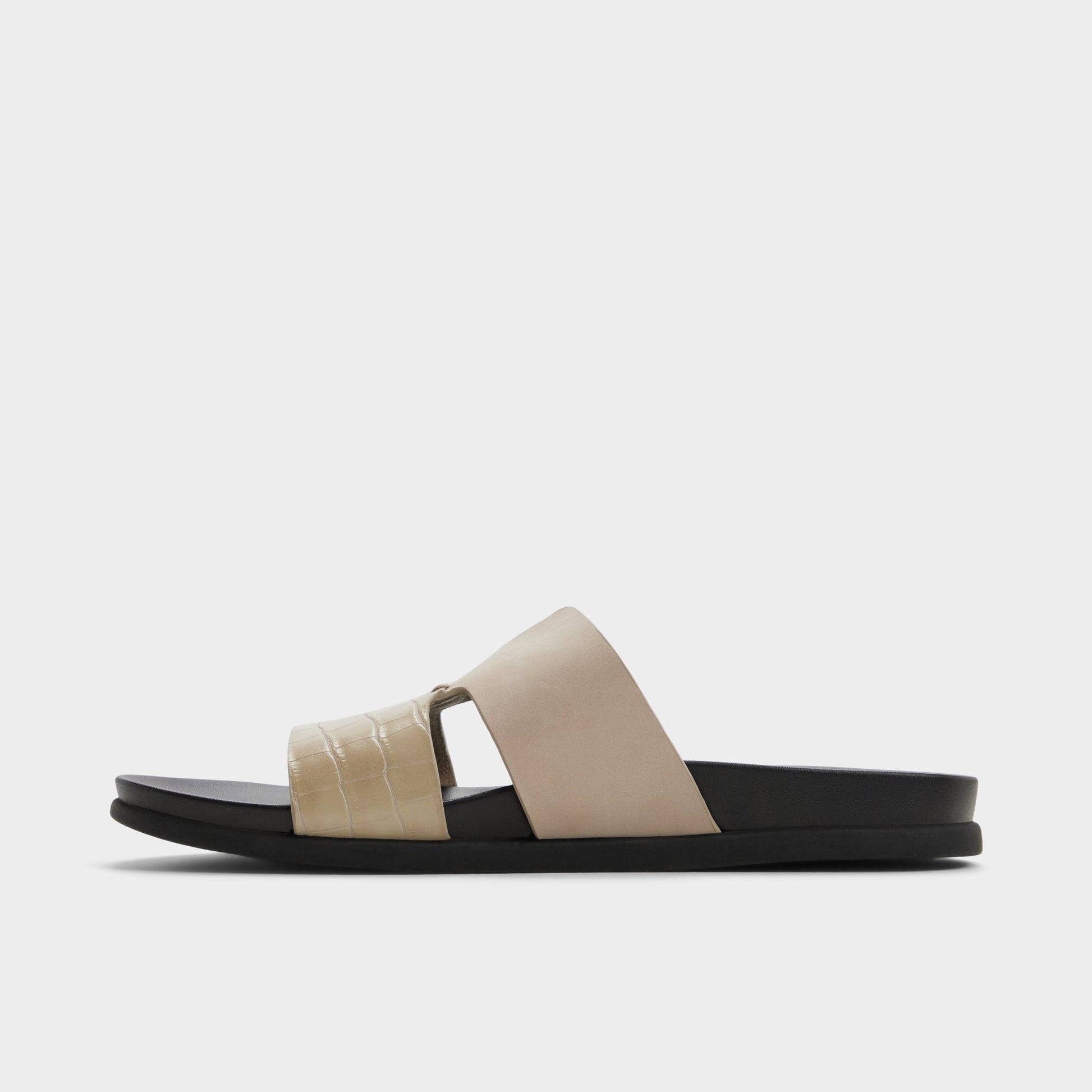 Marcelo in Taupe - Slide sandal - Taupe